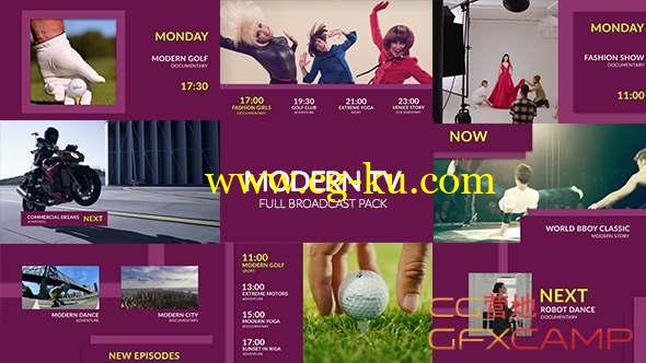 AE模板-时尚现代电视栏目包装 Modern TV - Fashion Broadcast Pack的图片1