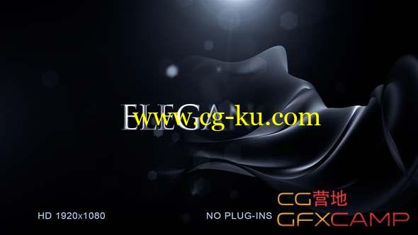 AE模板-黑色优雅Logo动画 Elegant Logo Reveal的图片1