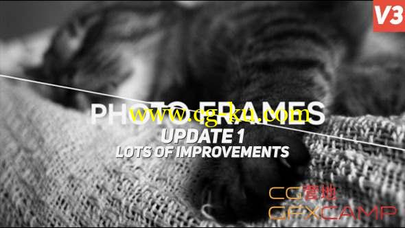 AE模板-切割分屏图片展示 Photo Frames V3的图片1