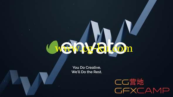 AE模板-箭头趋势图文字标题片头 Growing Business - Corporate Opener的图片1