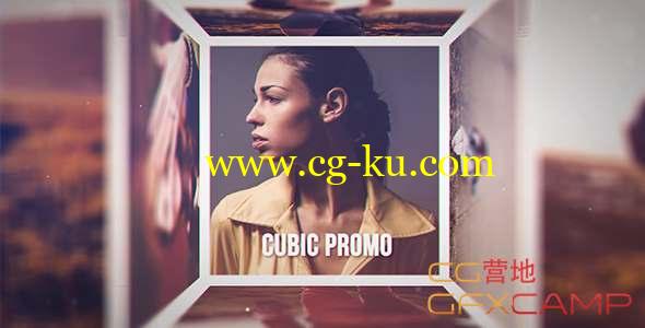 AE模板-三维盒子图片开场 Cubic Promo的图片1