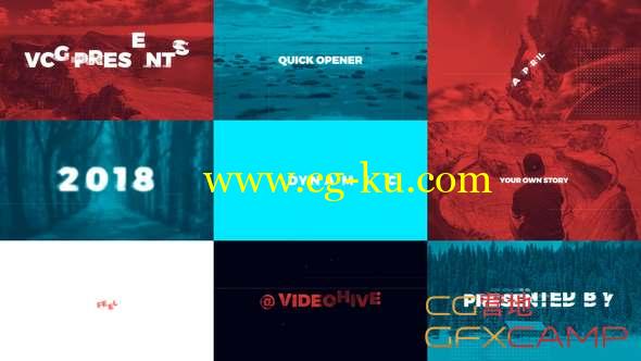 AE模板-快速文字图片开场 Quick Opener的图片1