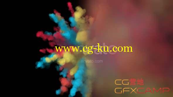 AE模板-彩色烟雾爆炸Logo动画 Colorful Explosion Logo的图片1