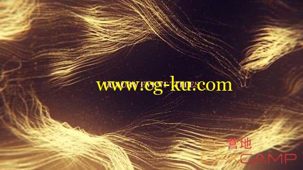 AE模板-金色粒子线条飘动颁奖文字片头 Luxury Event Titles的图片1