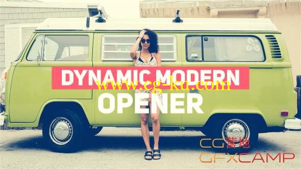 AE模板-节奏感文字图片快闪片头 Dynamic Modern Opener的图片1