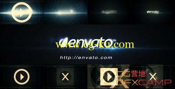 AE模板-未来科技感Logo展示 VideoHive Futuristic Logo Opener的图片1