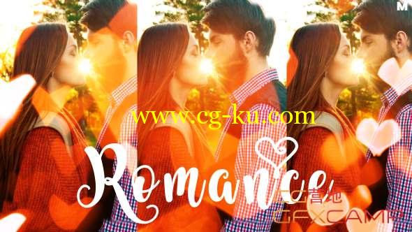 AE模板-梦幻爱心浪漫婚礼相册开场 Romance - Be My Valentine的图片1