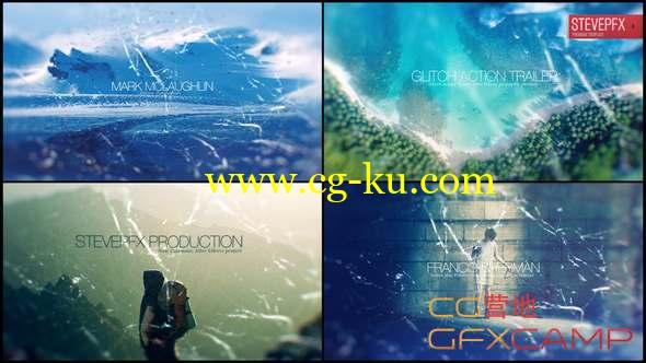 AE模板-动感视频宣传片开场 Glitch Action Trailer的图片1