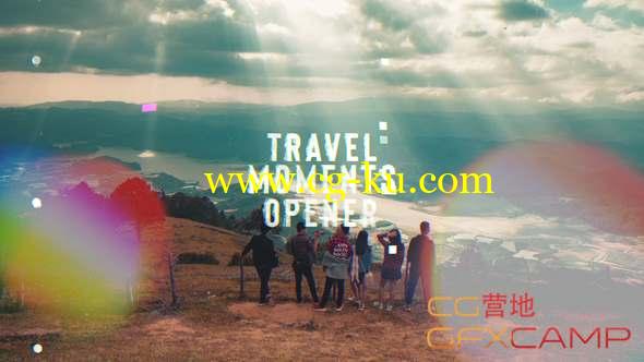 AE模板-动态分屏旅游视频开场 Travel Moments Opener的图片1