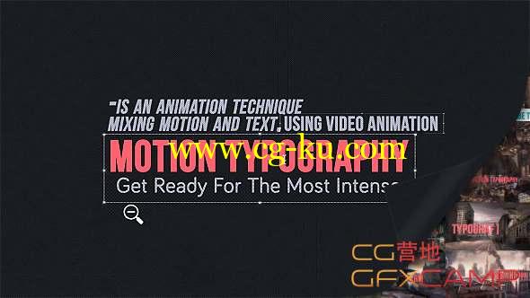 AE模板-打字动画信号损坏文字标题动画 Motion Typography Glitch Titiles的图片1