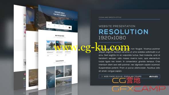 AE模板-高端优雅网站展示 Website Presentation v2的图片1