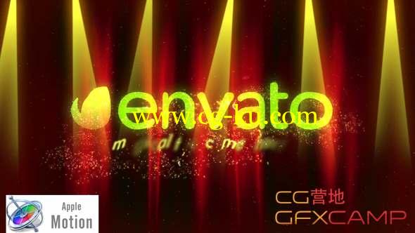 Apple Motion模板-红色幕布Logo动画 Cinematic Elegant Curtain的图片1