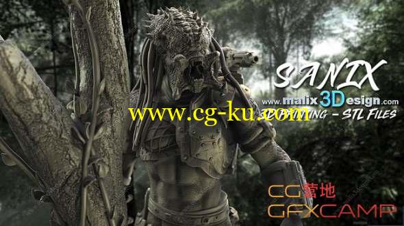 铁血战士3D打印模型 Cubebrush - Predator 3D printable Ready的图片1