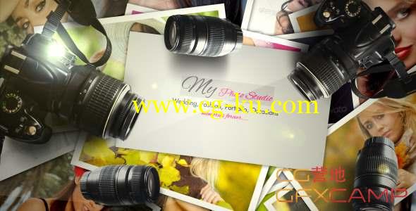 AE模板-照片相机掉落Logo片头 Photographer Logo V2的图片1