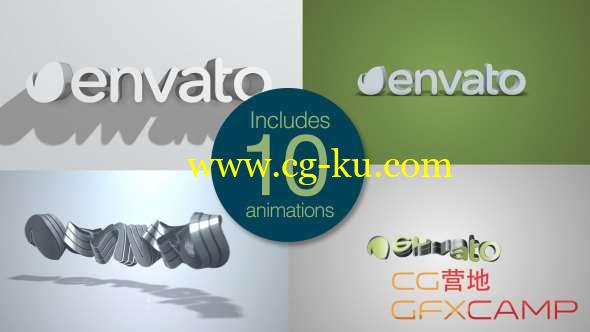 AE模板-三维扭曲Logo动画 Quick Clean 3D Logo Pack的图片1