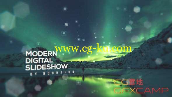 AE模板-现代视差幻灯片开场 Modern Digital Parallax Slideshow Opener的图片1