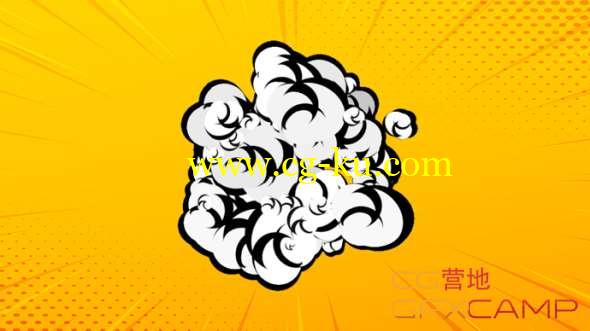 卡通烟雾爆炸AE教程 After Effects - Creating Cartoon Style Explosions Tutorial的图片1