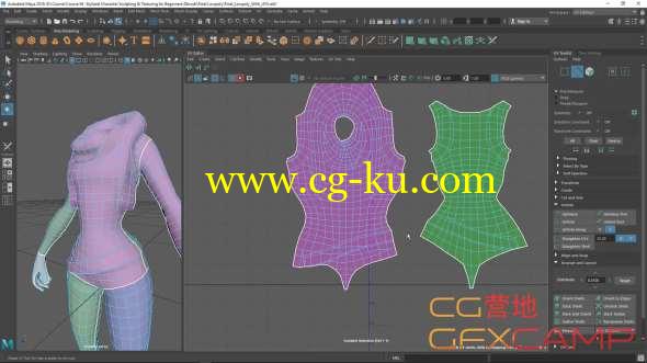 Maya模型展UV教程 Skillshare - Stylized Character UV Unwrapping for Beginners的图片1