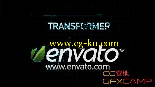 AE模板-科技感变形Logo文字动画 Transform Title Logo的图片1