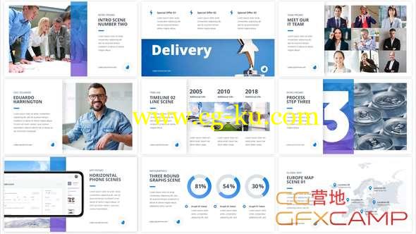 AE模板-清新时尚商务栏目包装 The One - Corporate Presentation Pack的图片1