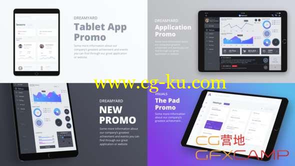 AE模板-iPad平板APP展示动画片头 Tablet Presentation Kit的图片1