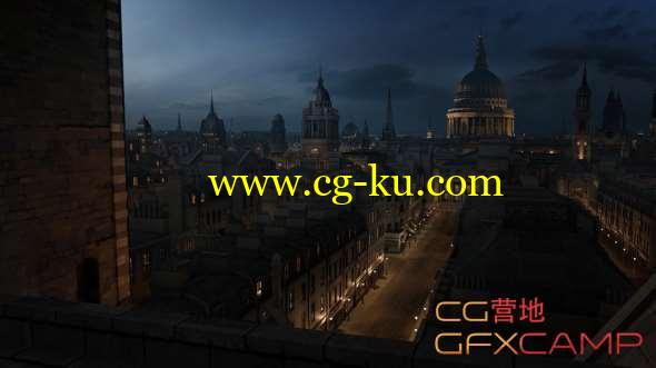 维多利亚建筑广场3D模型 Kitbash3D - Victorian (Maya/FBX/OBJ/MTL)的图片1