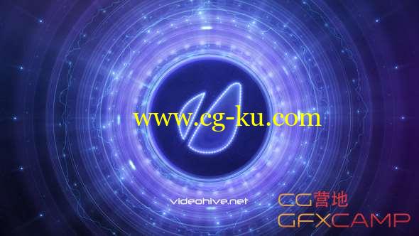 AE模板-科技感圆环Logo动画 Disk Galaxy Logo Reveal的图片1