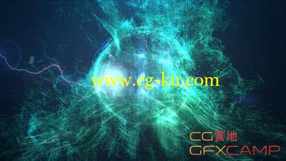 AE模板-大气能量粒子Logo动画 Epic Collapse Logo的图片1