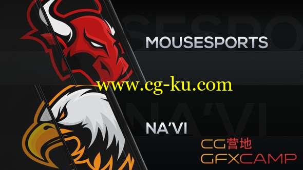 AE模板-CSGO游戏比赛数据比分赛事包装 Cybersport CSGO Package的图片1