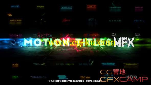 AE模板-特效文字标题动画 Motion Titles FX的图片1