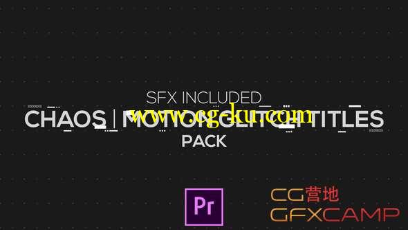 PR预设-信号损坏文字标题动画 Chaos Motion Glitch Titles的图片1
