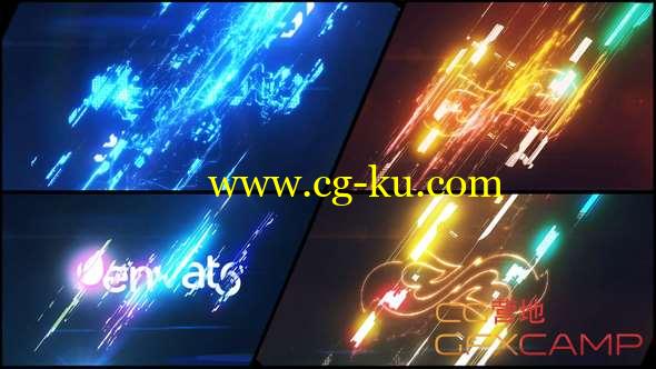 AE模板-能量感Logo动画 Energetic Glitch Impact Logo的图片1