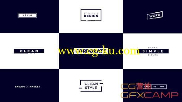 AE模板-商务文字标题动画 Corporate Titles的图片1