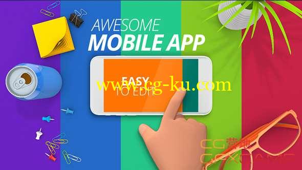 AE模板-桌面场景手机APP展示片头动画 App Promo Toolkit的图片1