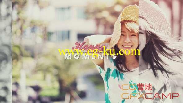AE模板-小清新美好回忆视频记录片头 Happy Moments的图片1