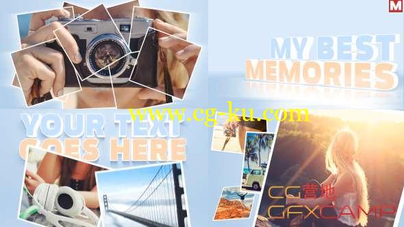 AE模板-轻松欢快旅游回忆照片相册展示 Promo Photo Reveal的图片1