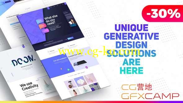 AE模板-现代时尚网站宣传片头 Premium Website Presentation Agency Promo Product Showcase的图片1