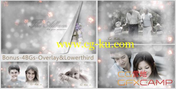 AE模板-花朵银白边框婚礼展示 VideoHive The Album的图片1