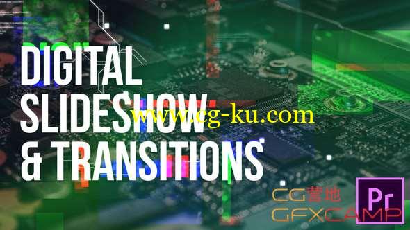 PR模板-科技感视频宣传片头 Digital Slideshow & Transitions的图片1