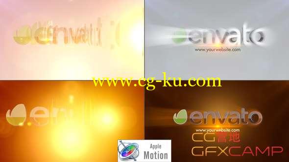 Apple Motion模板-逆光Logo动画 Elegant Rays Logo的图片1