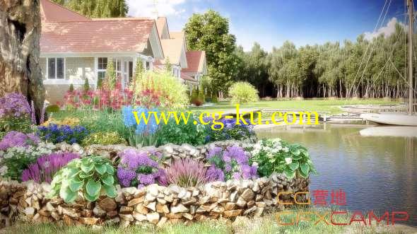 花园植物花朵3D模型 Evermotion Archmodels Vol.183 (C4D/3DS MAX格式)的图片1