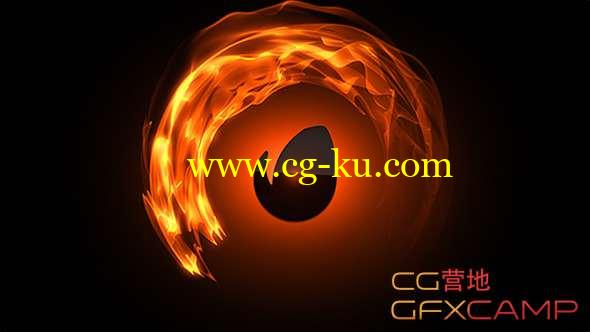 AE模板-抽象光效Logo动画 Flame Logo的图片1