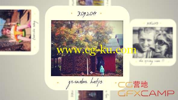 AE模板-拍立得照片相册空间感展示片头 Slideshow Constructor的图片1