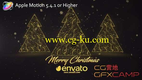 Apple Motion模板-圣诞节片头动画 Christmas的图片1