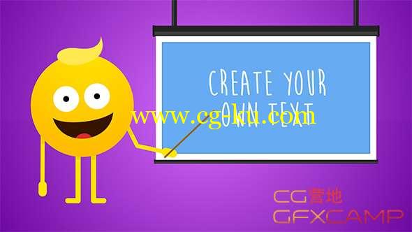 AE模板-卡通表情介绍展示动画 Emoji Promotion的图片1