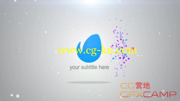 AE模板-扁平粒子汇集Logo文字 VideoHive Particles Logo Revealer的图片1
