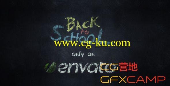 AE模板－黑板粉笔写字 Videohive Expresso Back To School的图片1