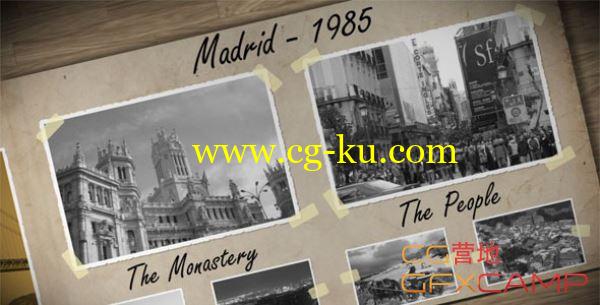 AE模板-老照片相册展示 VideoHive Old Photo Album的图片1