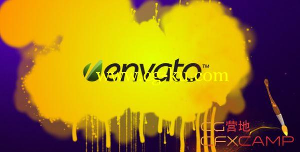 AE模板-卡通画笔水彩 VideoHive Disney Style Paint brush Logo的图片1
