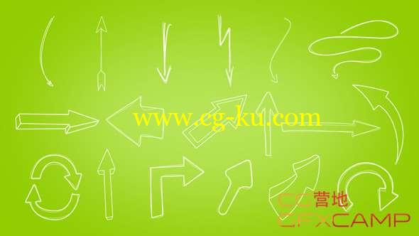 AE模板-卡通涂鸦商务箭头元素动画 Doodle Business Elements的图片2